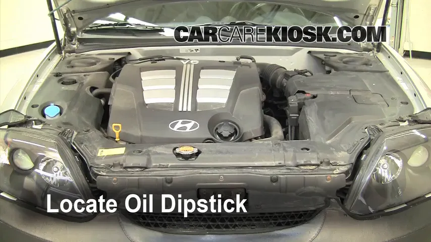 2005 Hyundai Tiburon GT 2.7L V6 Oil Check Oil Level